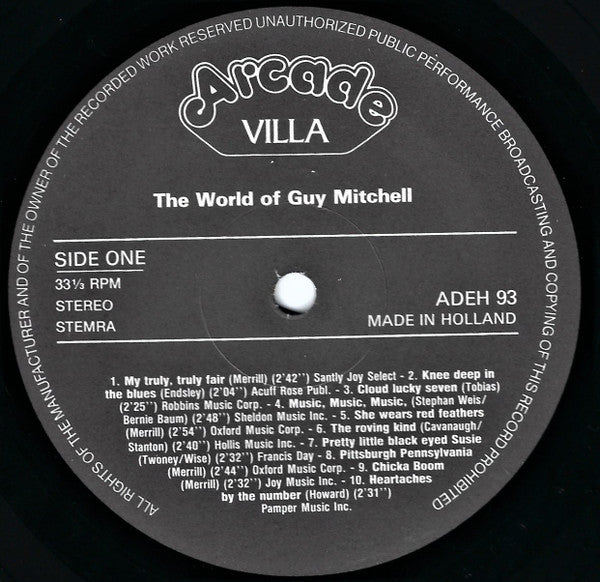 Guy Mitchell : The World Of Guy Mitchell (LP, Comp)