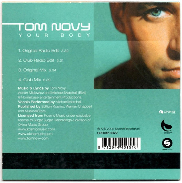 Tom Novy : Your Body (CD, Single)