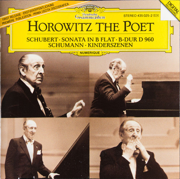 Vladimir Horowitz - Franz Schubert / Robert Schumann : Horowitz The Poet (CD, Album)