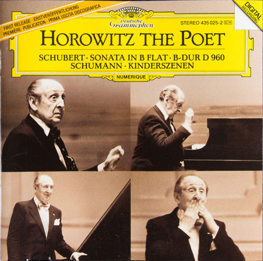 Vladimir Horowitz - Franz Schubert / Robert Schumann : Horowitz The Poet (CD, Album)