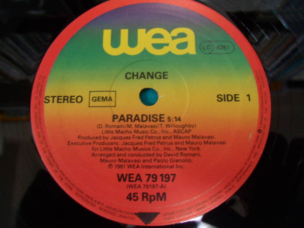 Change : Paradise (12", Maxi)