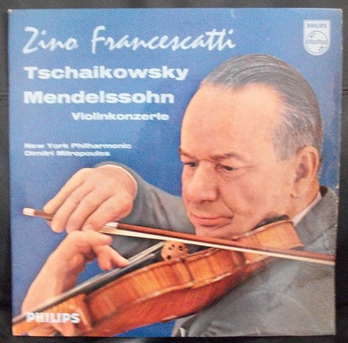 Felix Mendelssohn-Bartholdy / Pyotr Ilyich Tchaikovsky, Zino Francescatti, New York Philharmonic, Dimitri Mitropoulos : Concerto In E Minor For Violin And Orchestra / Concerto In D Major For Violin And Orchestra (LP, Album)