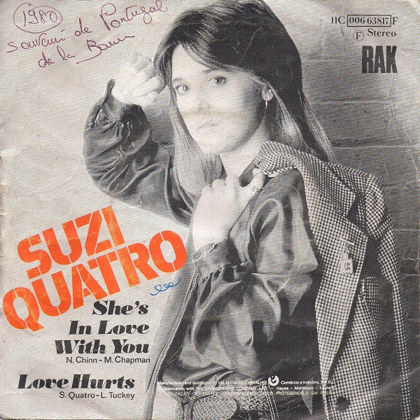 Suzi Quatro : She's In Love With You (7", Single)