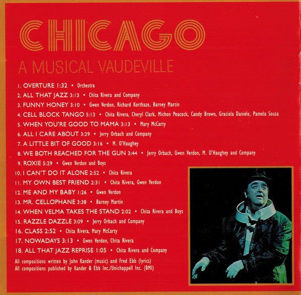 Various : Chicago (Original Cast Recording) (CD, Album, RE, RM)