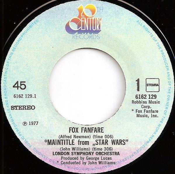 London Symphony Orchestra : Star Wars (Main Title) (7", Single)