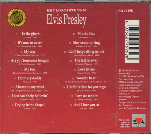 Elvis Presley : Het Mooiste Van Elvis Presley (CD, Comp)