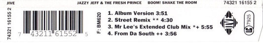 DJ Jazzy Jeff & The Fresh Prince : Boom! Shake The Room (CD, Maxi)
