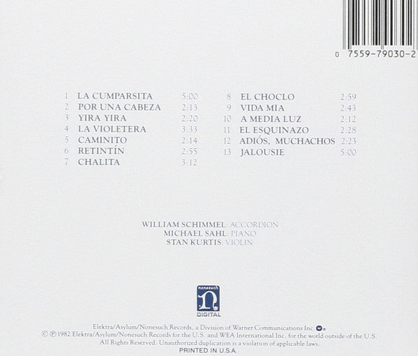 The Tango Project : The Tango Project (CD, Album, RE)