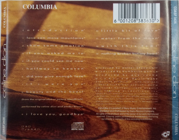 Céline Dion : Celine Dion (CD, Album)
