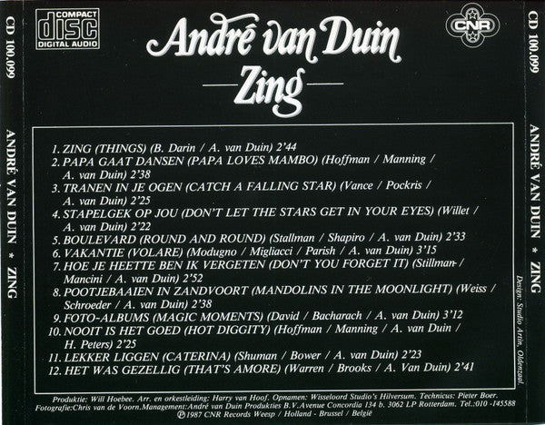 André van Duin : Zing (CD, Album)