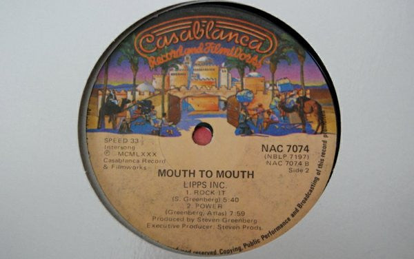 Lipps, Inc. : Mouth To Mouth (LP, Album)