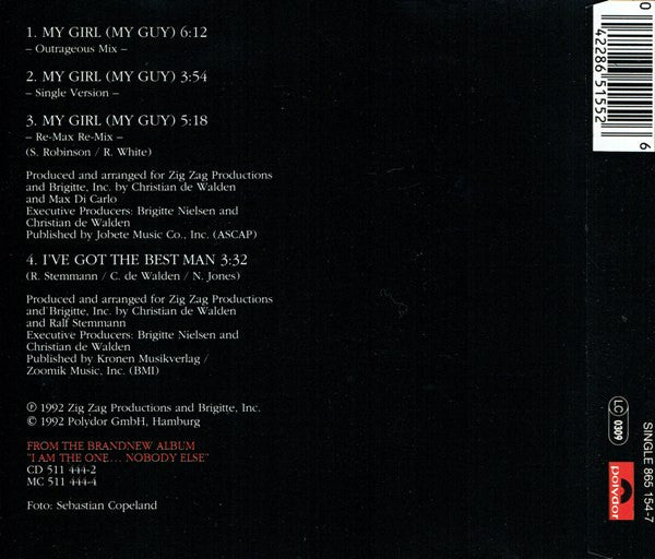Brigitte Nielsen : My Girl (My Guy) (CD, Maxi)