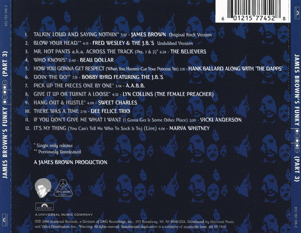 Various : James Brown's Funky People (Part 3) (CD, Comp)