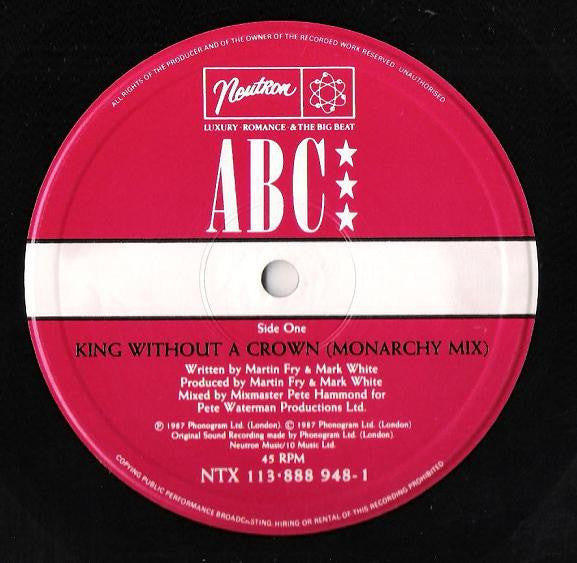 ABC : King Without A Crown (12", Single)