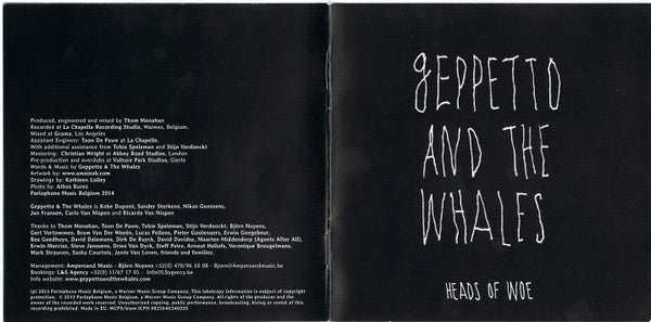 Geppetto & The Whales : Heads Of Woe (CD, Album, Dig)