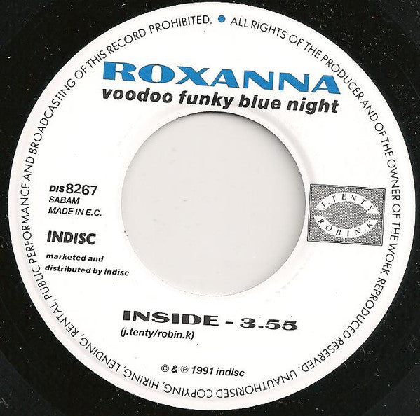 Roxanna : Voodoo Funky Blue Night (7", Single)