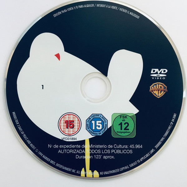 Various : Woodstock: 3 Days Of Peace And Music: Ultimate Collector's Edition (4xDVD-V, Copy Prot., RM, PAL)