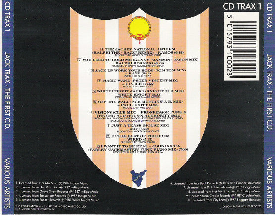 Various : Jack Trax (The First C.D.) (CD, Comp)
