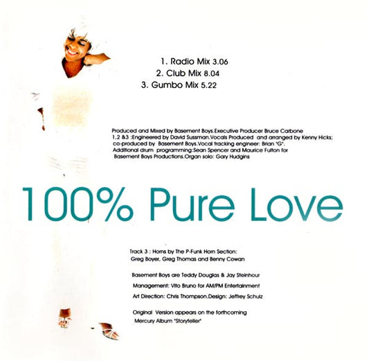 Crystal Waters : 100% Pure Love (CD, Single)