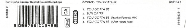 Des'ree : You Gotta Be (CD, Maxi)