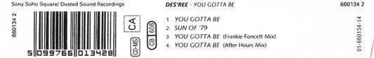 Des'ree : You Gotta Be (CD, Maxi)