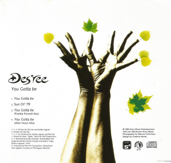 Des'ree : You Gotta Be (CD, Maxi)