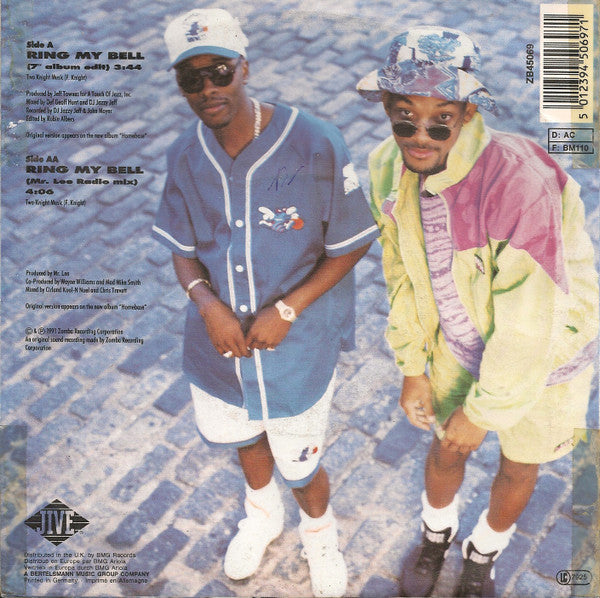 DJ Jazzy Jeff & The Fresh Prince : Ring My Bell (7", Single)