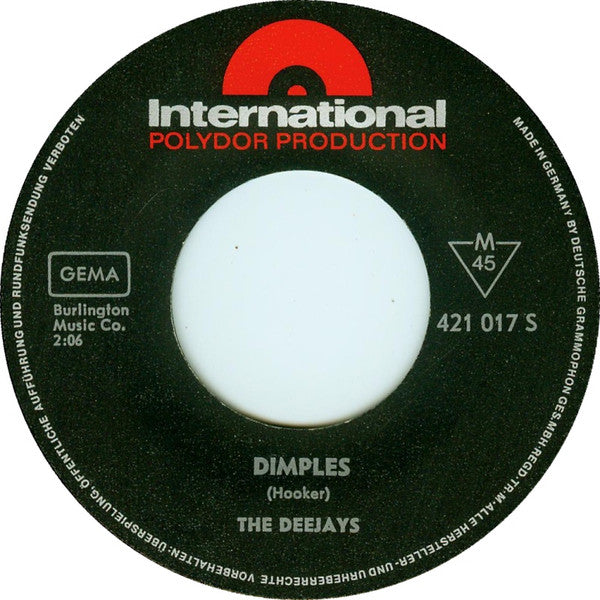 The Deejays : Coming On Strong / Dimples (7")