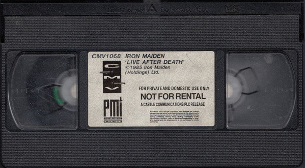 Iron Maiden : Live After Death (World Slavery Tour '85) (VHS, PAL)