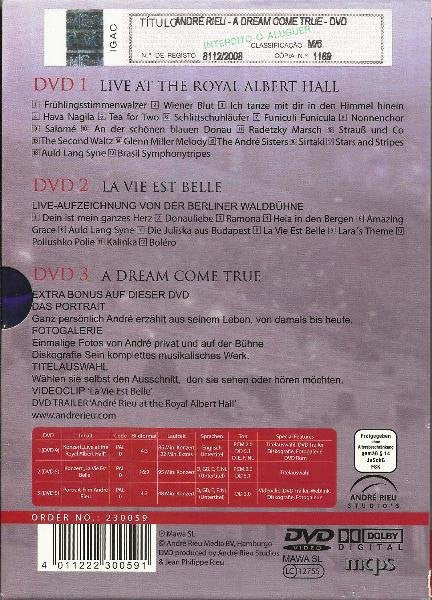 André Rieu : Live (3xDVD-V, PAL + Box, Comp)