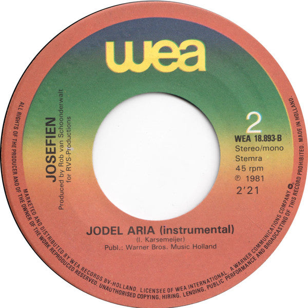 Josefien : Jodel Aria (7")