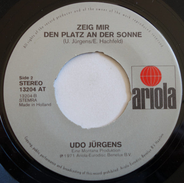 Udo Jürgens : Spiel, Zigan (7", Single)