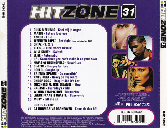 Various : Radio 538 Hitzone 31 (CD, Comp + DVD, Comp, PAL)