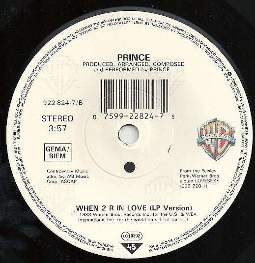 Prince : Scandalous! (7", Single, Sma)