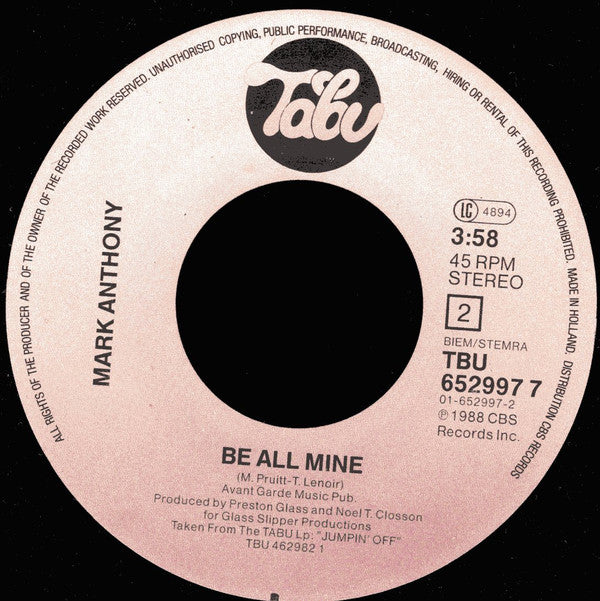 Mark Anthony : 1919 Main St. (7", Single)