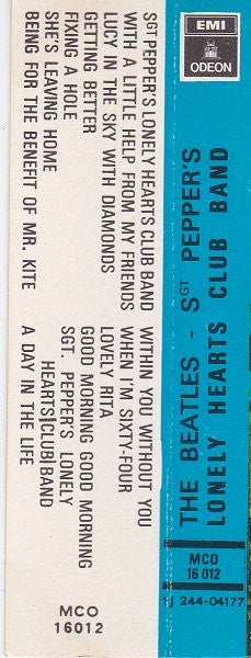 The Beatles : Sgt Pepper's Lonely Hearts Club Band (Cass, Album, RE)