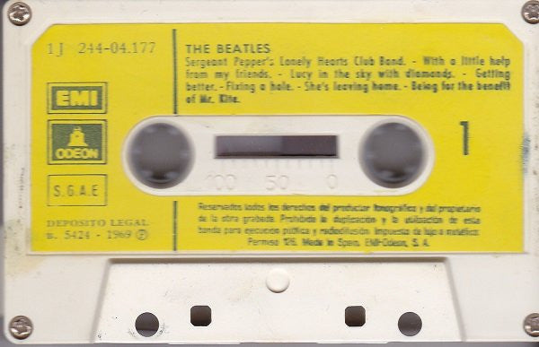 The Beatles : Sgt Pepper's Lonely Hearts Club Band (Cass, Album, RE)