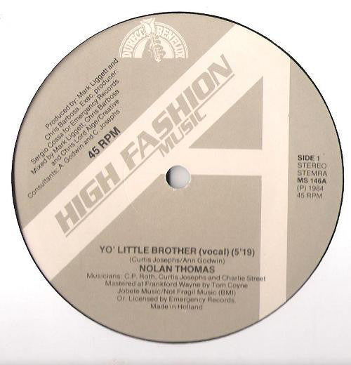 Nolan Thomas : Yo! Little Brother (12")