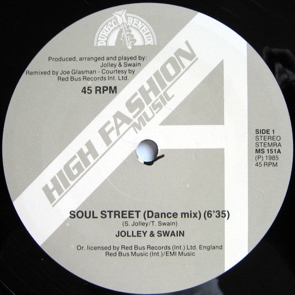 Steve Jolley & Tony Swain : Soul Street (12")
