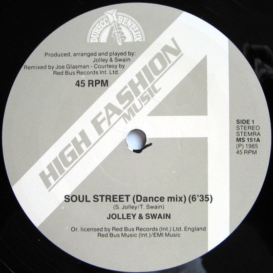 Steve Jolley & Tony Swain : Soul Street (12")