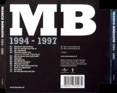 Marco Borsato : 1994 - 1997 (CD, Comp)