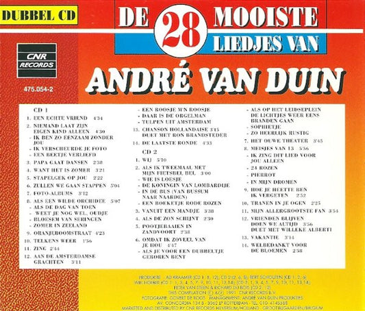 André van Duin : De 28 Mooiste Liedjes Van André Van Duin (2xCD, Comp)
