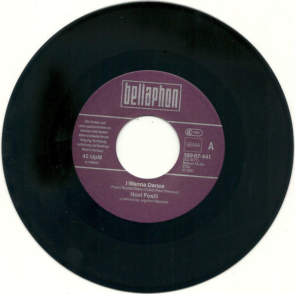 Novi Fosili : I Wanna Dance (7", Single)