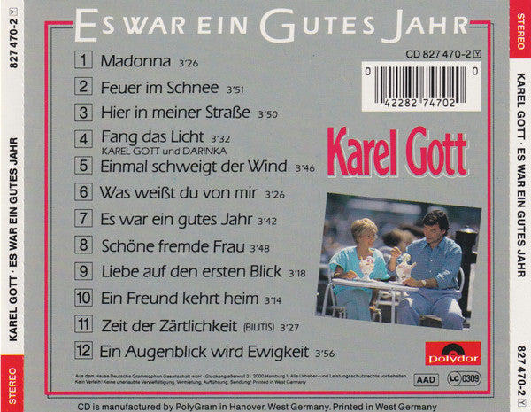 Karel Gott : Es War Ein Gutes Jahr (CD, Album)