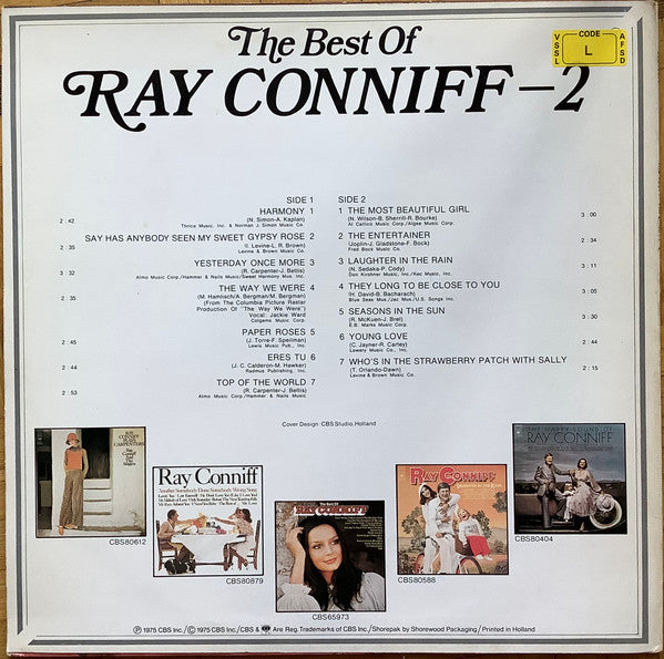 Ray Conniff : The Best Of Ray Conniff - 2 (LP, Comp)