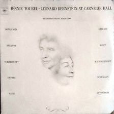 Jennie Tourel - Leonard Bernstein : Jennie Tourel - Leonard Bernstein At Carnegie Hall (LP)