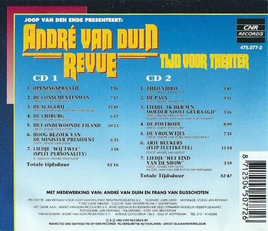 André van Duin : Tijd Voor Theater (2xCD, Album)
