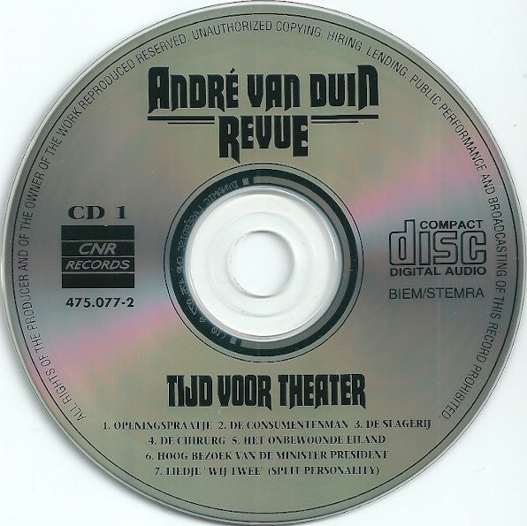 André van Duin : Tijd Voor Theater (2xCD, Album)