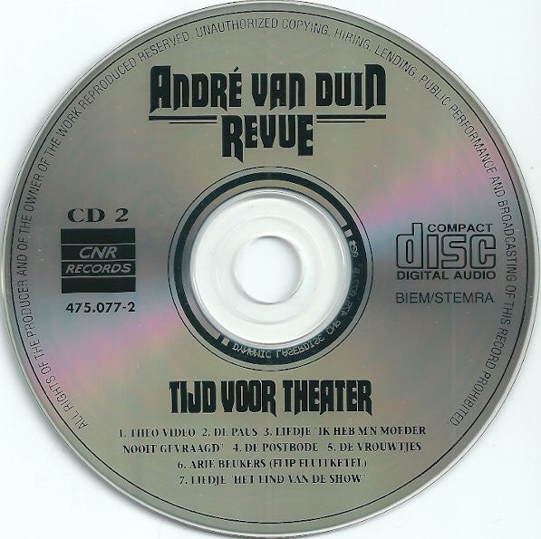 André van Duin : Tijd Voor Theater (2xCD, Album)