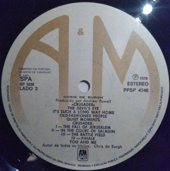 Chris de Burgh : Crusader (LP, Album)